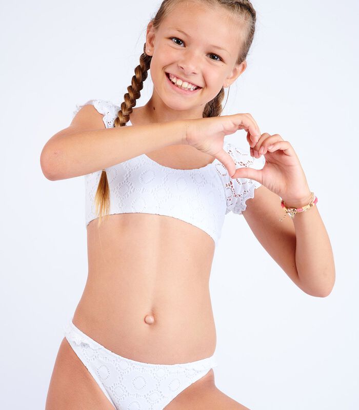 Bunny Happybay 2-delig wit bikini voor meisjes image number 2