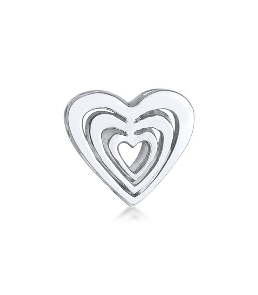 Amulette Charm Femme Coeur Amour Ludique En Argent 925 Sterling