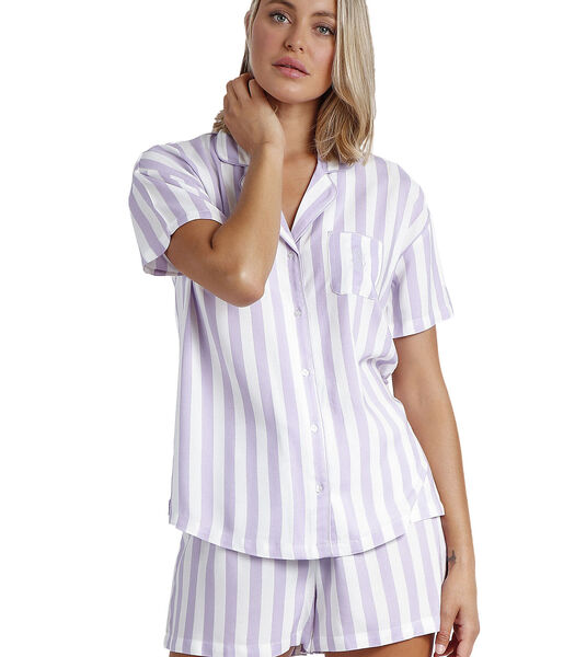 Pyjama chemise short Classic Stripes