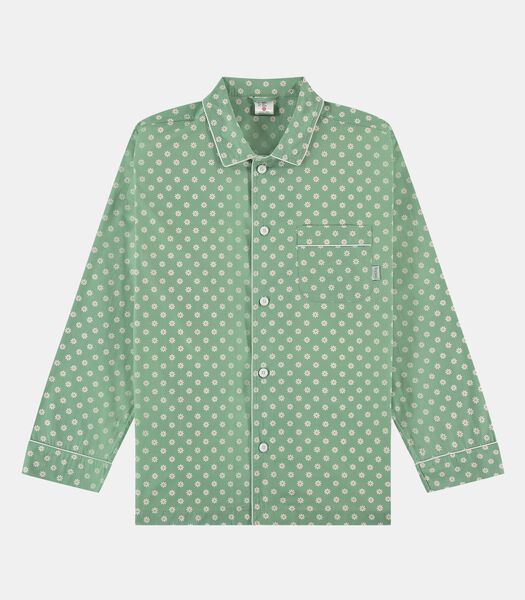 Pyjama hemd - Daisy Green Pyjama Shirt - Pockies®