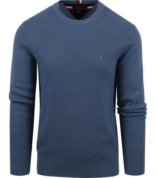 Interlaced Pullover Blauw