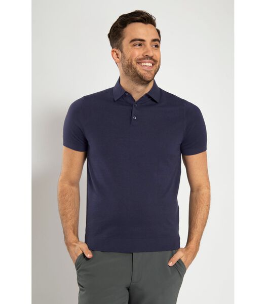 Knitted Polo Navy