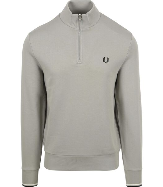 Fred Perry Pull Demi-Zip Limestone Gris