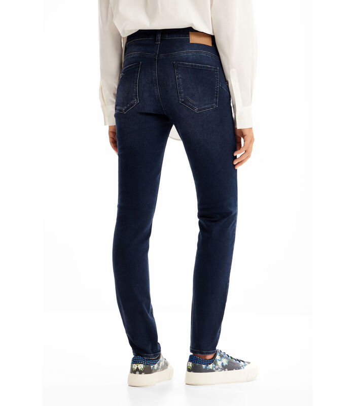 Geborduurde skinny jeans voor dames Push-up image number 3