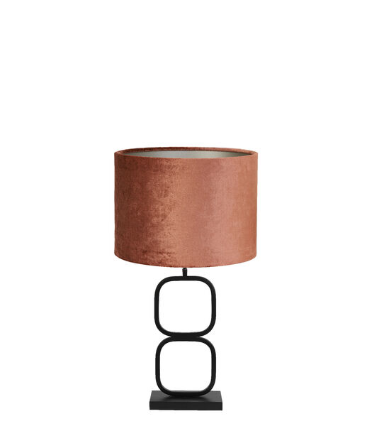 Lampe de table Lutika/Gemstone - Noir/Terra - Ø30x67cm