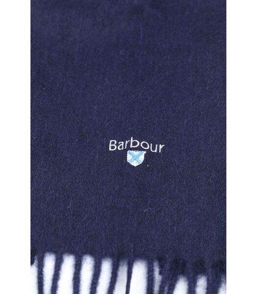 Barbour - Echarpe en Laine d'Agneau - Bleu Foncé