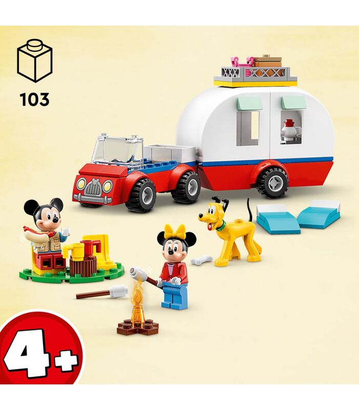 Disney Mickey et ses amis 10777 Mickey Mouse et Minnie Mouse Font du Camping image number 2