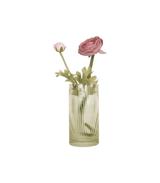 Vase Allure Straight - Vert mousse - Ø10x20cm