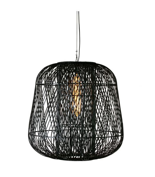 Lampe à Suspension - Bambou - Noir - 100x100x100 - Moza