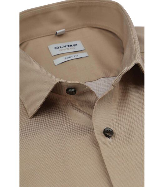 OLYMP Chemise Level 5 Extra Long Sleeves Stretch Beige