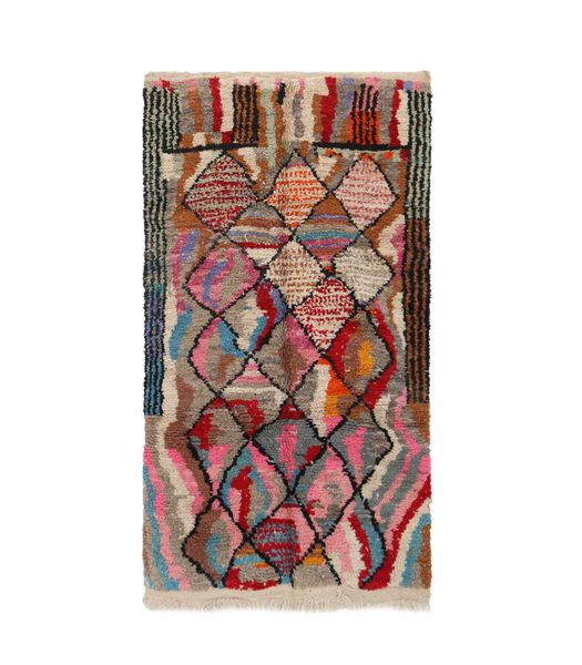 Tapis Berbere marocain pure laine 162 x 272 cm