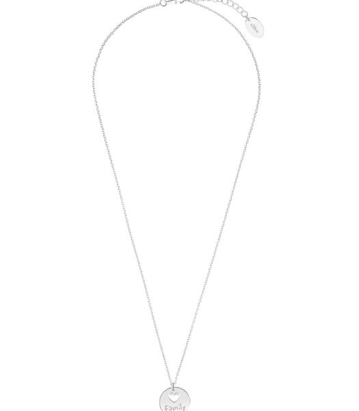 Chaîne avec pendentif pour dames, argent 925 sterling | pièce de monnaie