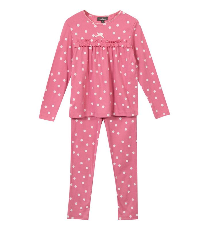 Lange pyjama met bolletjesprint image number 0