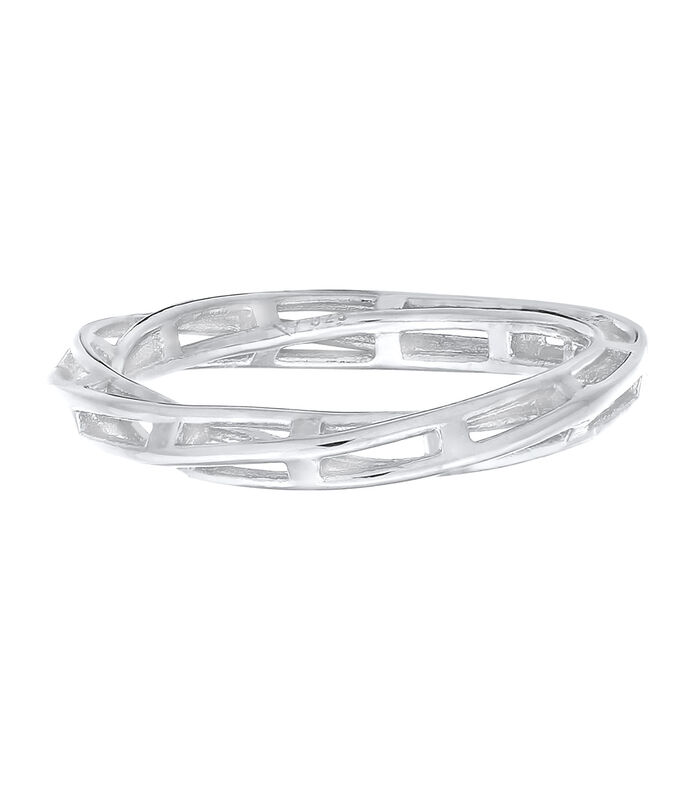 Ring Elli Premium Ring Dames Band Kettingen Gedraaid Trend In 925 Sterling Zilver image number 1