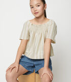 TEENS-GIRLS blouse met korte mouwen image number 3