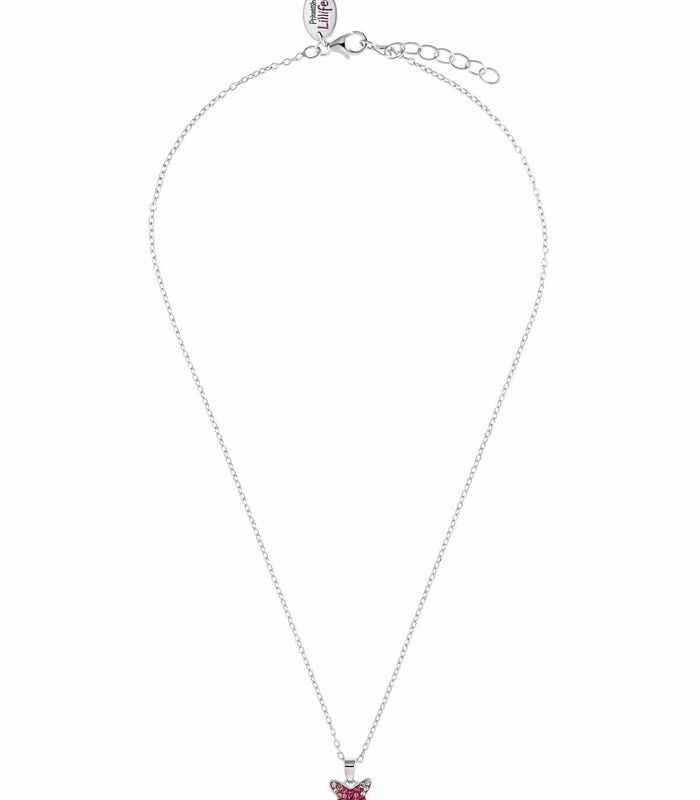 Ketting met hanger voor meisjes, 925 sterling zilver, Preciosa vlinder image number 1