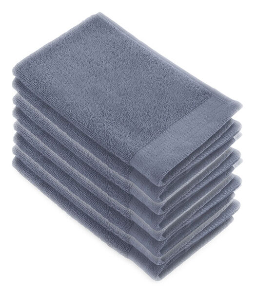 Lot de 8 Soft Cotton serviettes d'invités Indigo