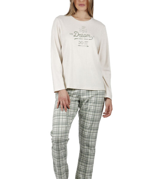Pyjama pantalon top manches longues If You Dream