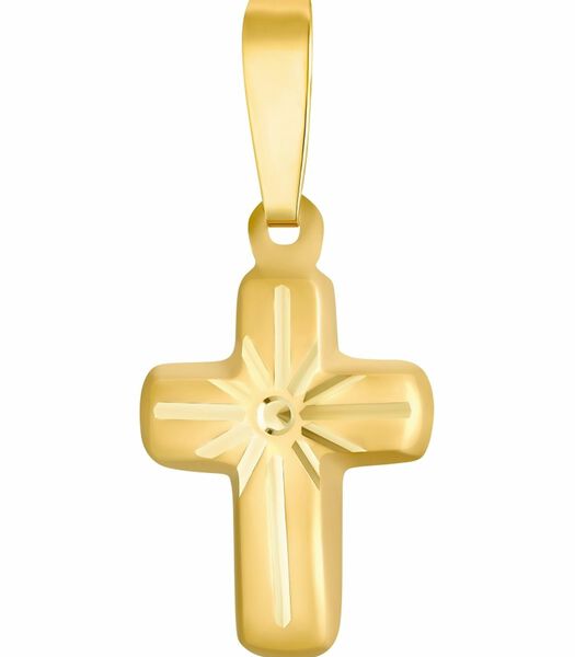Motief tag voor dames, goud 585 | kruis