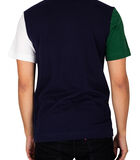T-shirt coupe classique en jersey de coton color-block image number 2