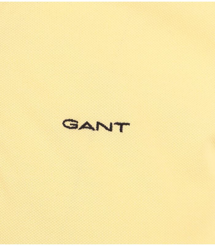 Gant Polo Piqué Rugger Geel image number 2