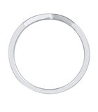 Ring Elli Premium Ring Dames V-Vorm Geo Basis In 925 Sterling Zilver Gerhodineerd image number 2