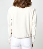 Fleece sweatshirt met halve rits image number 1