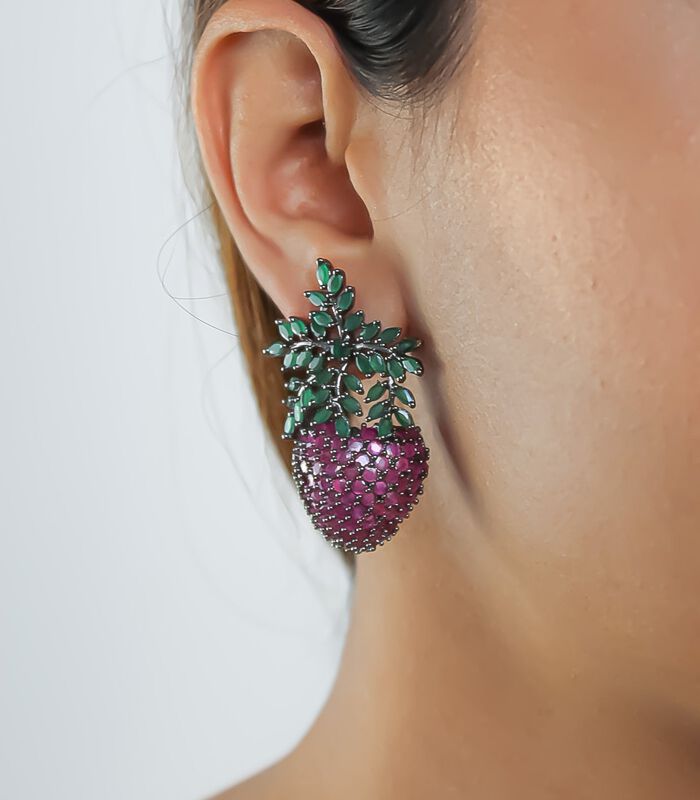 Boucles d'oreilles 'Wild Strawberry' image number 2