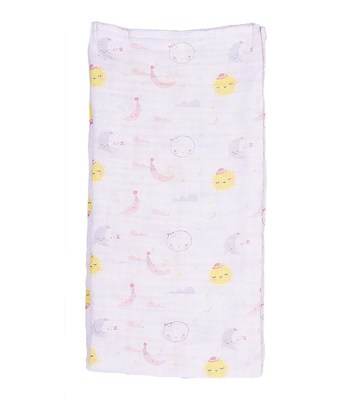 Kit pyjama, maxi lange et bandana en coton bio image number 2