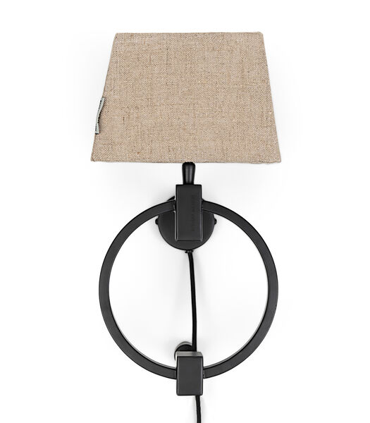 Wall Lamp Indoor With Cord - Houston Wall Lamp incl Shade - Black