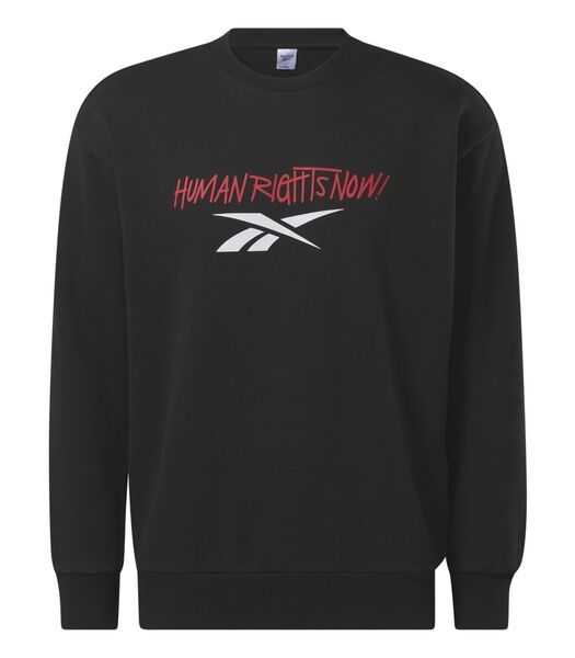 Sweater met ronde hals Human Rights Now!