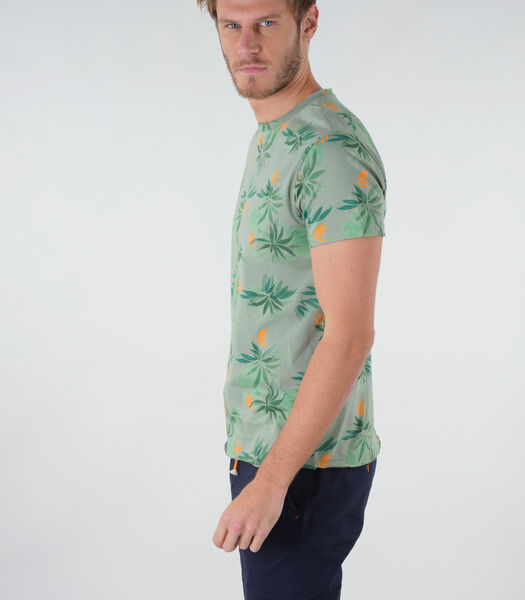 ZELI - T-shirt met tropische print