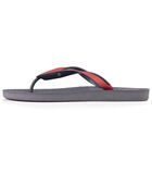 Tongs femme tige bicolore Gris image number 2