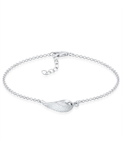 Armband Dames Vleugel Symbool Beschermengel In 925 Sterling Zilver