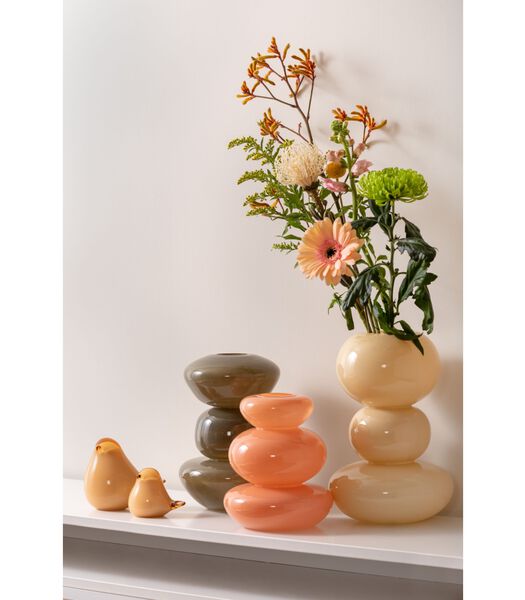 Vase Bubbles - Orange - 17x17x20cm