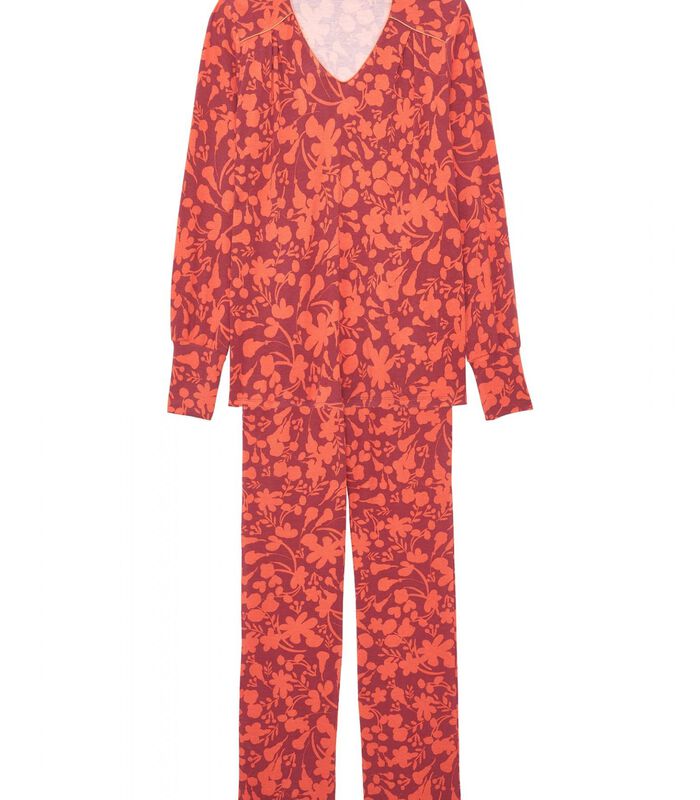 PATCHOULI 402 pyjama donkerpaars/nootmuskaat image number 4
