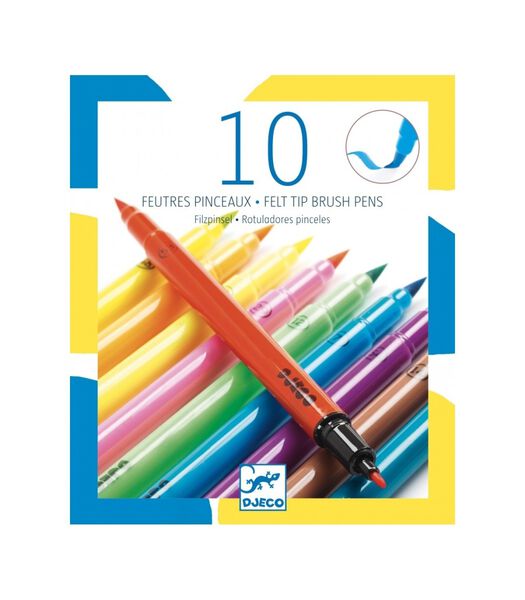 10 Crayons feutre double - Néon