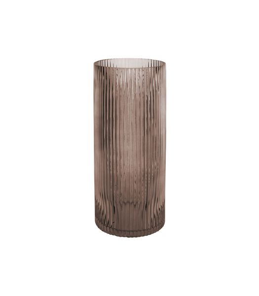 Vase Allure Straight - Marron chocolat - Ø12x30cm