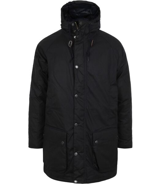 Barbour Hooded Beaufort Wax Navy