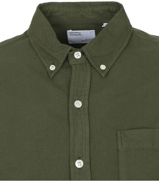 Colorful Standard Overhemd Zeewier Groen