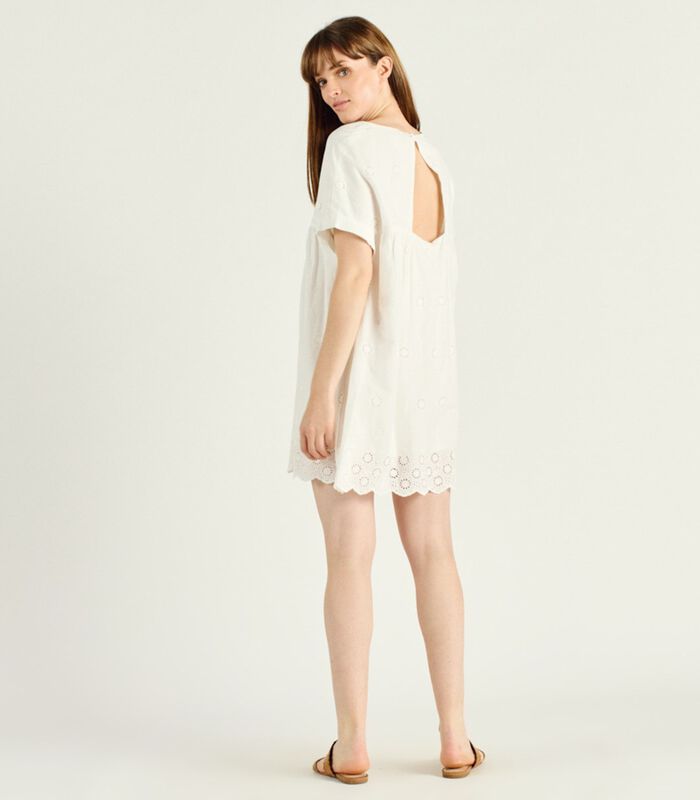 Korte jurk met korte mouwen V-hals XANA image number 3