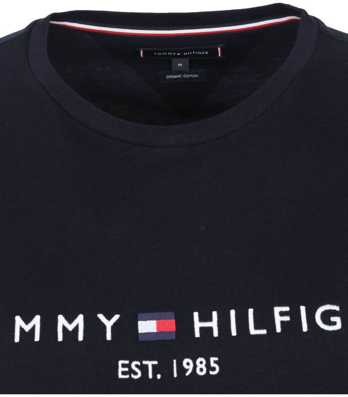 Tommy Hilfiger T-shirt à logo bleu foncé image number 1
