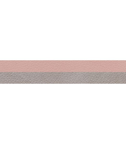 Onderzetter Nupo - Leer - Rose / Light Grey - dubbelzijdig - ø 10 cm