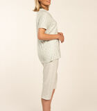 Pyjama korte mouwen corsaire broek ALEXANDRA image number 2