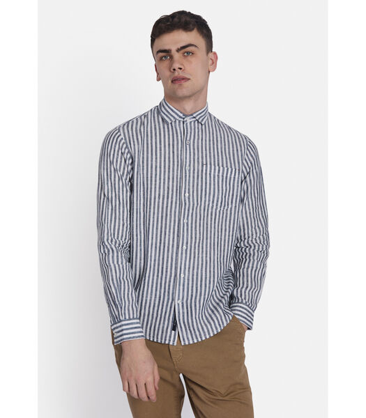 L/s Shirt “Greg Linen Stripe”