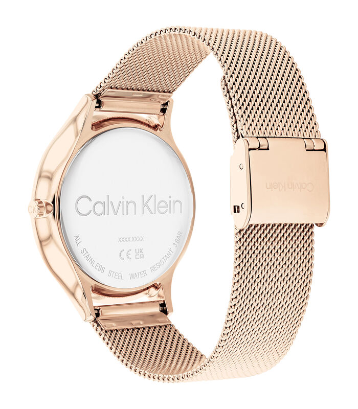 Milanese roze goud staal band 25200002 image number 2