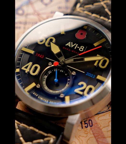 Dambuster 80TH Anniversary Royal British Legion - Herenhorloge - Meca Quartz uurwerk met 3 wijzers en 24 uur