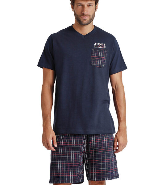 Pyjama short t-shirt col V JAndJ Lois