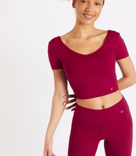 Mantra Wellness burgundy sport t-shirt voor dames
