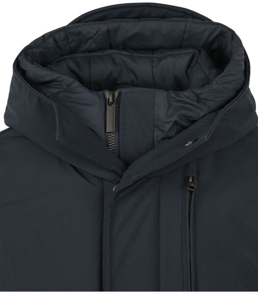 KnowledgeCotton Apparel Climate Shell Jas Navy